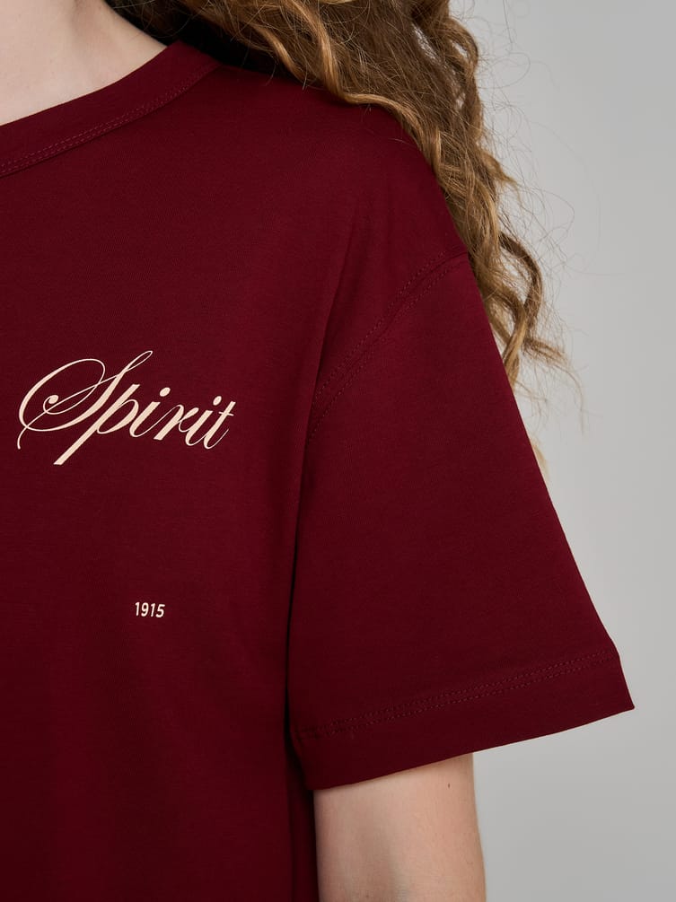 Футболка с надписью College Team Spirit