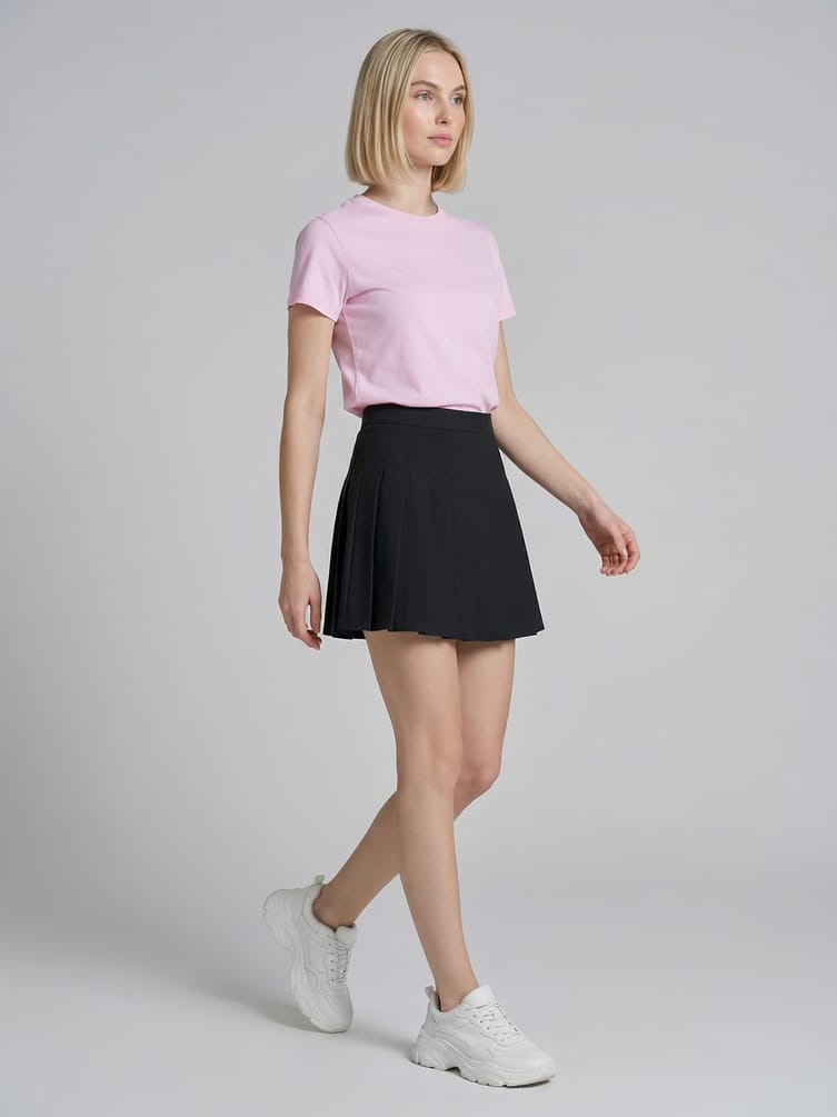 Плотная классическая футболка из хлопка