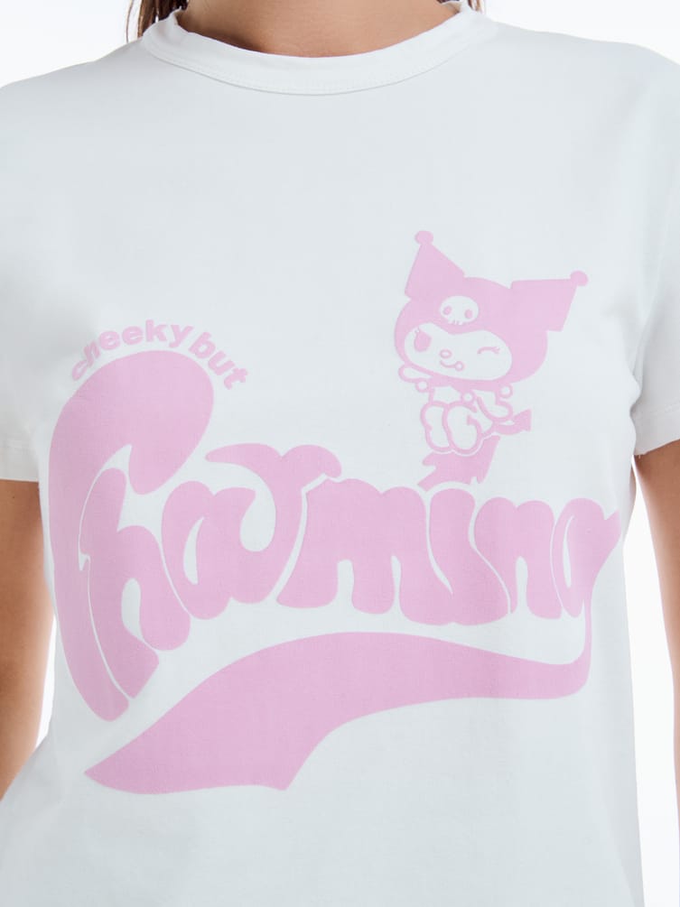 Футболка с принтом Kuromi и бантиками