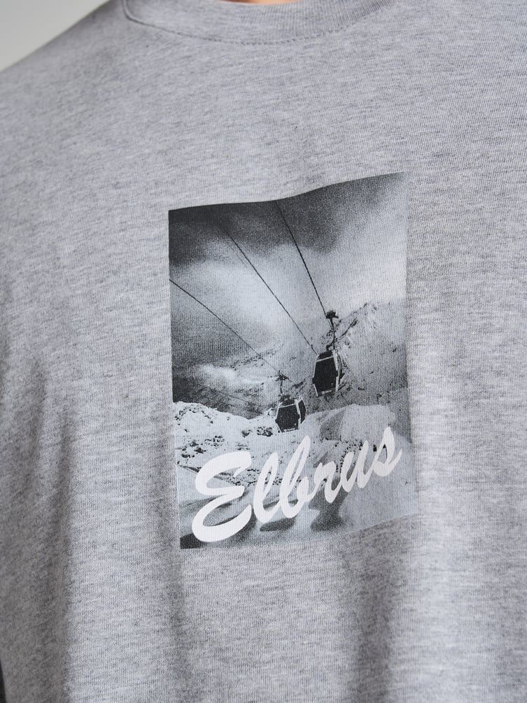 Футболка свободного кроя с принтом