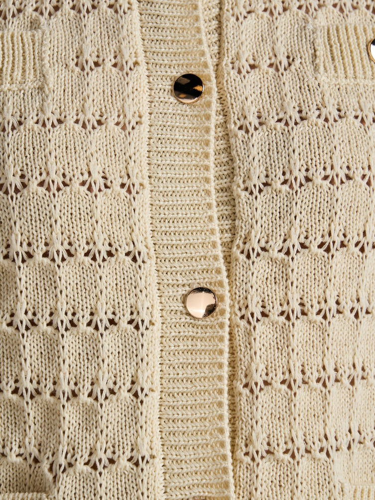 Кардиган вязаный на пуговицах