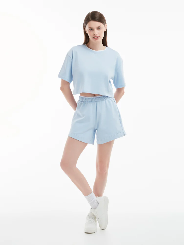 Спортивные хлопковые шорты Color Basic