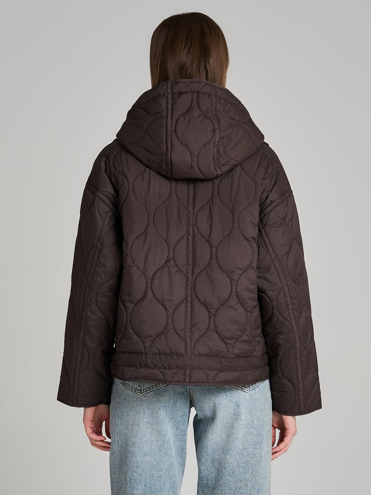 Куртка стеганая с капюшоном