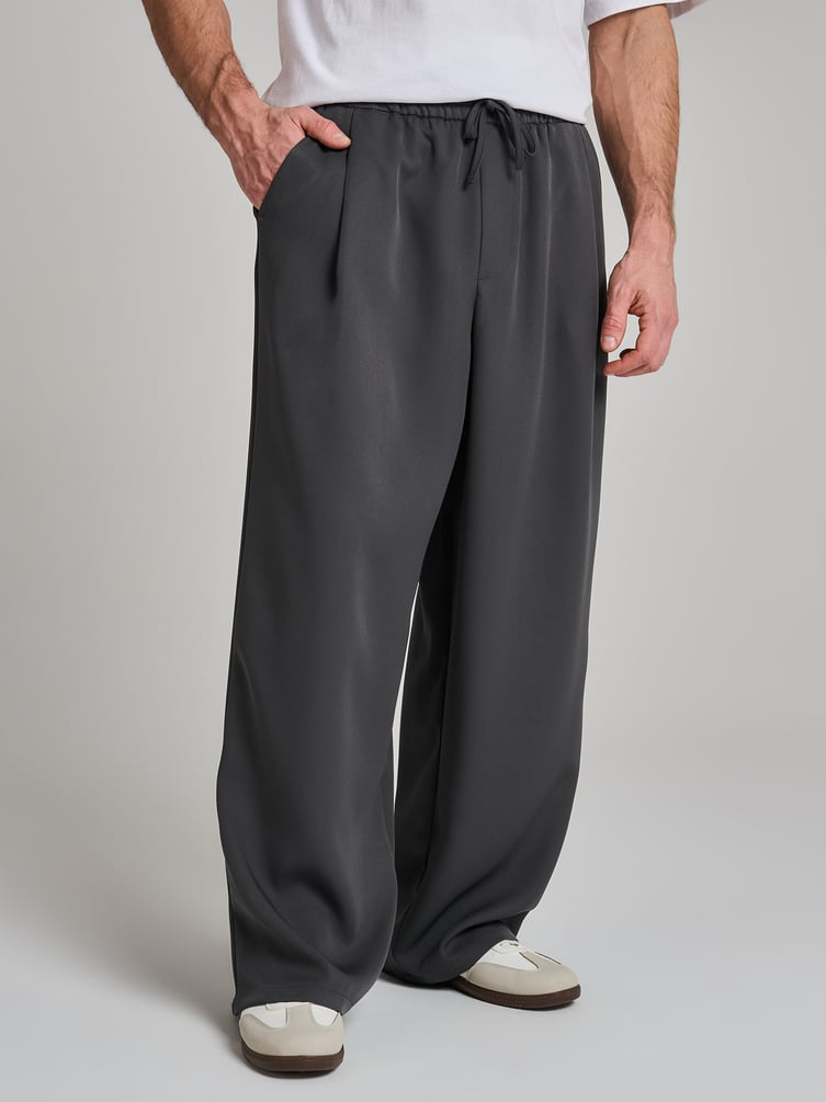 Брюки широкие повседневные