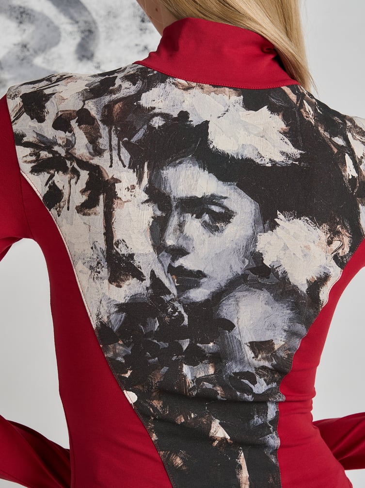 Боди с принтом Макс Борисов