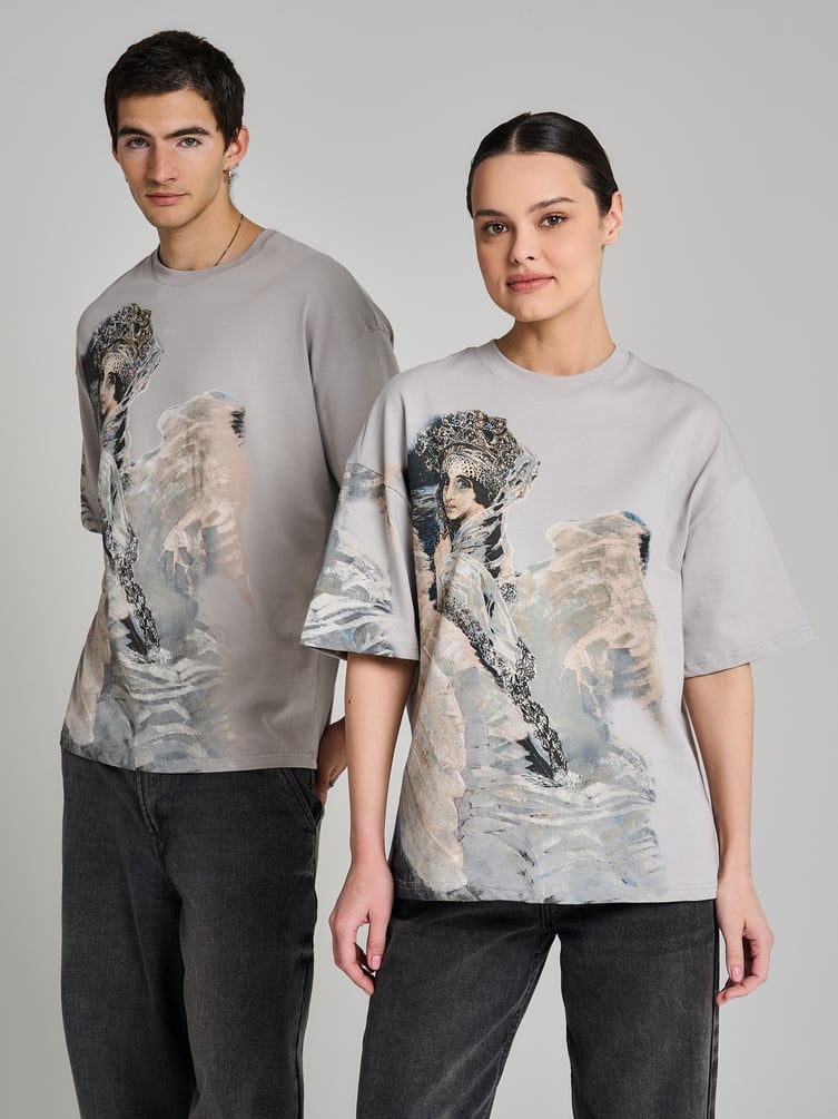 Футболка с принтом картин Третьяковской галереи