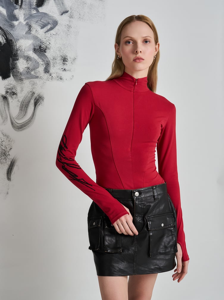 Боди с принтом Макс Борисов