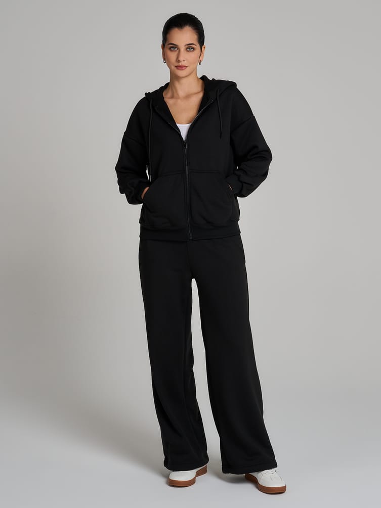 Утепленная толстовка оверсайз с начесом