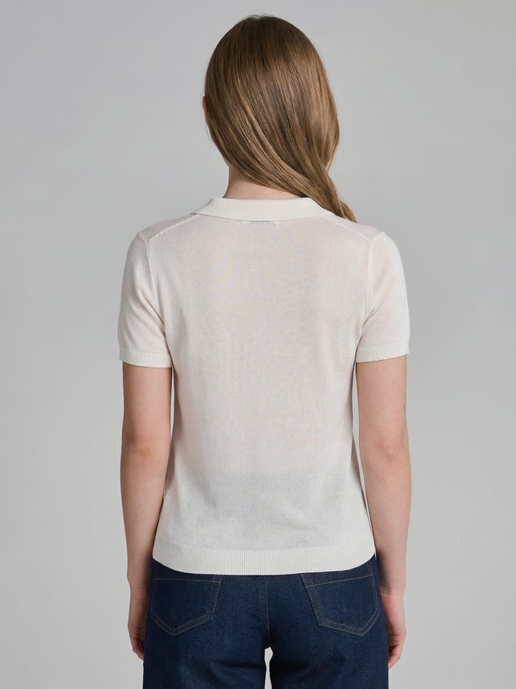 Джемпер трикотажный с коротким рукавом