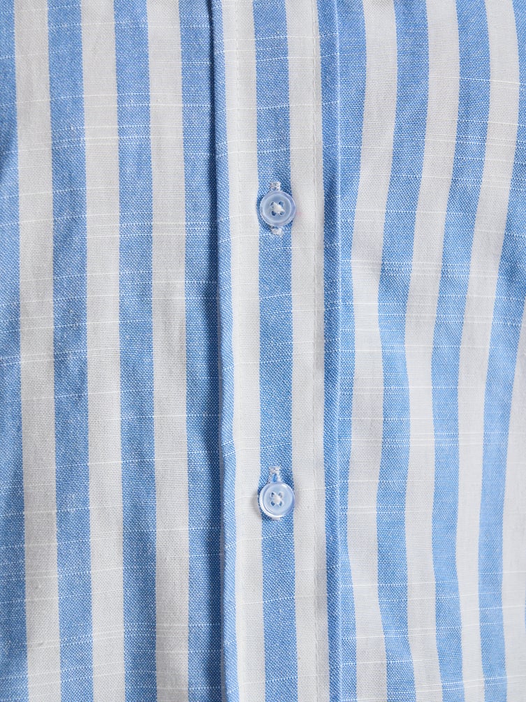 Плотная классическая рубашка в полоску