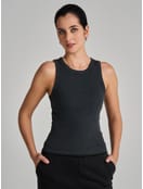 Майка на широких бретелях с вареным эффектом