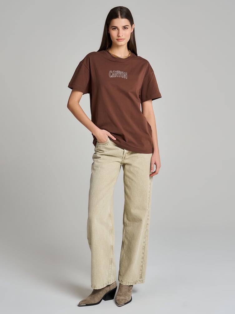 Хлопковая футболка с надписью на спине