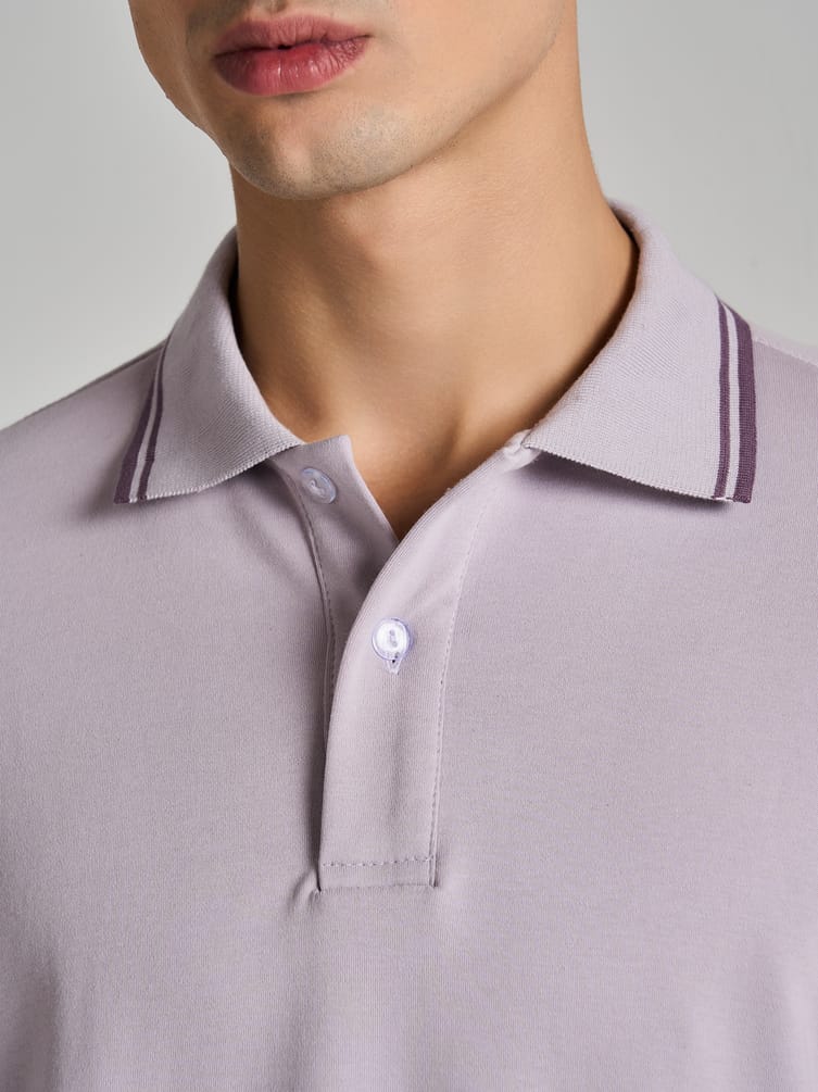 Поло с длинным рукавом