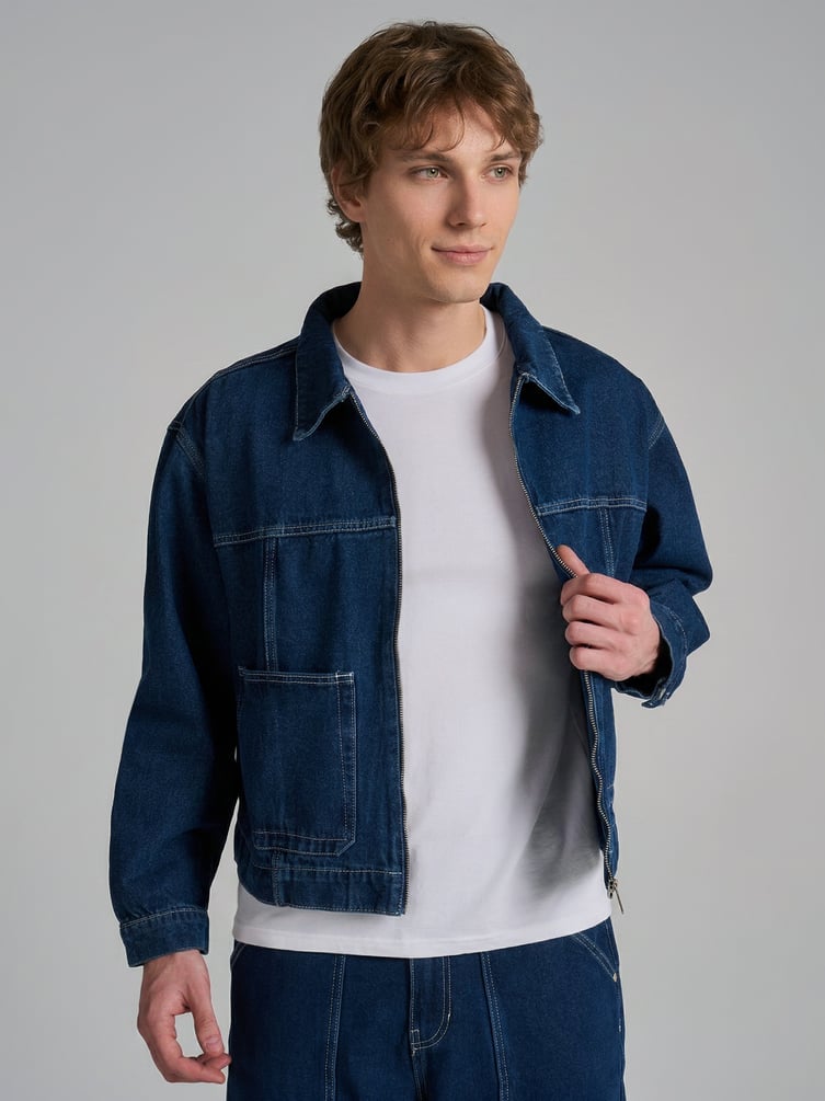 Куртка джинсовая на молнии