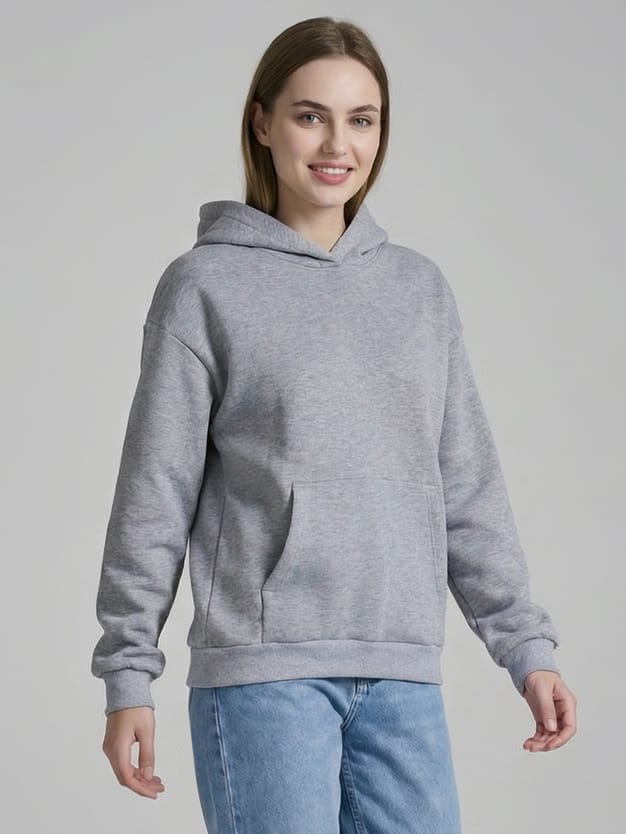 Утепленное худи с начёсом