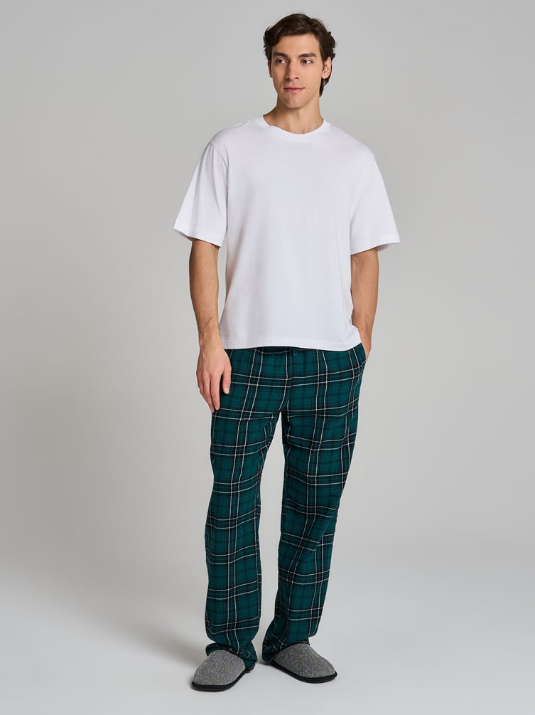 Пижамные брюки в клетку
