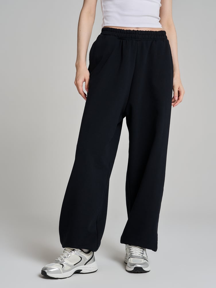 Спортивные брюки джоггеры с высокой талией
