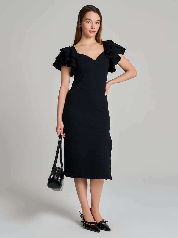 Платье вечернее с разрезом