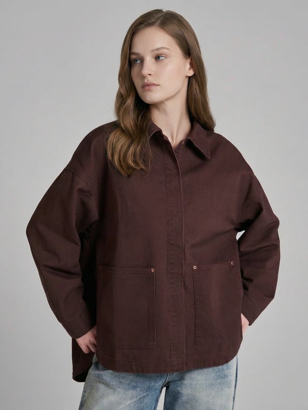 Рубашка джинсовая оверсайз