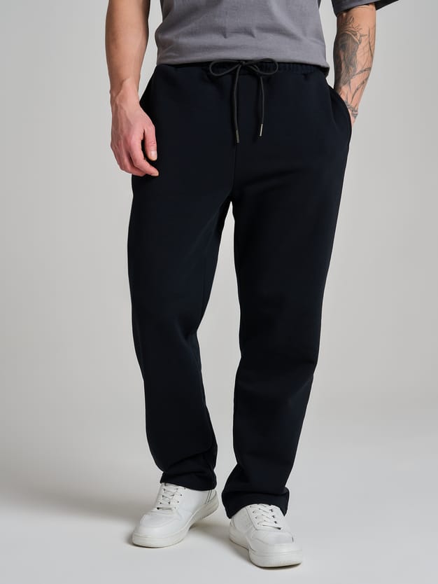 Теплые брюки прямые с начесом