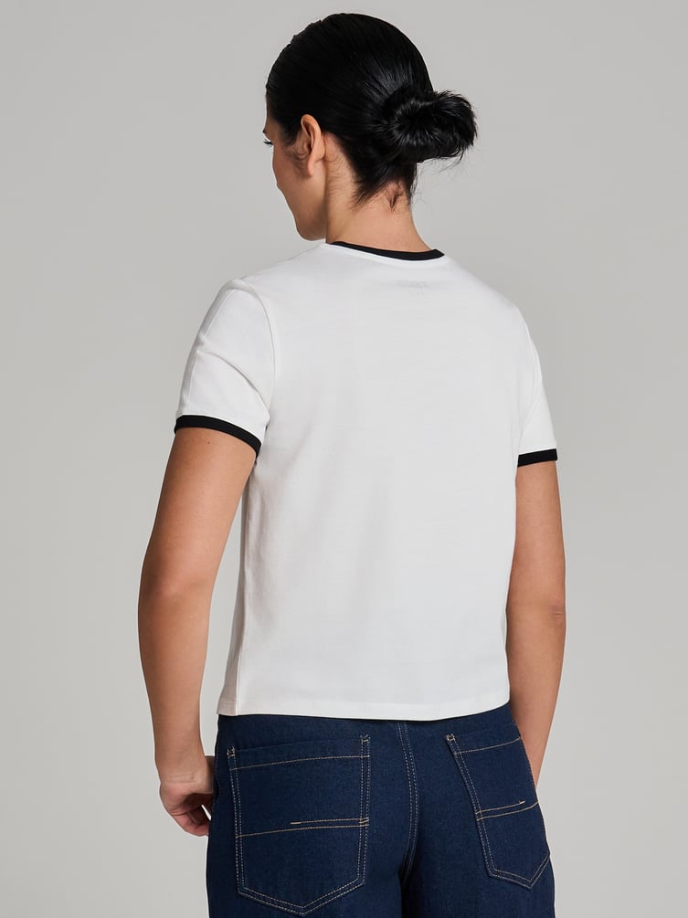 Облегающая футболка с принтом