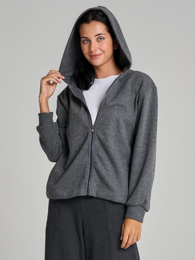 Толстовка с капюшоном трикотажная