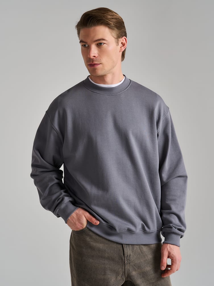 Свитшот базовый однотонный