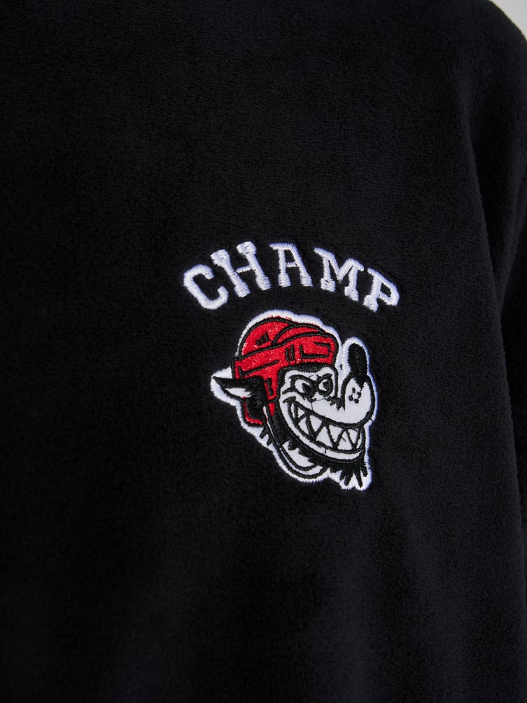 Пижама плюшевая с вышивкой и брюками