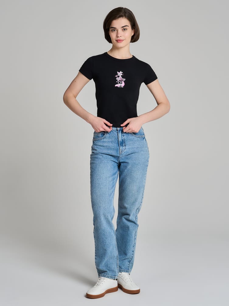 Футболка хлопковая с принтом