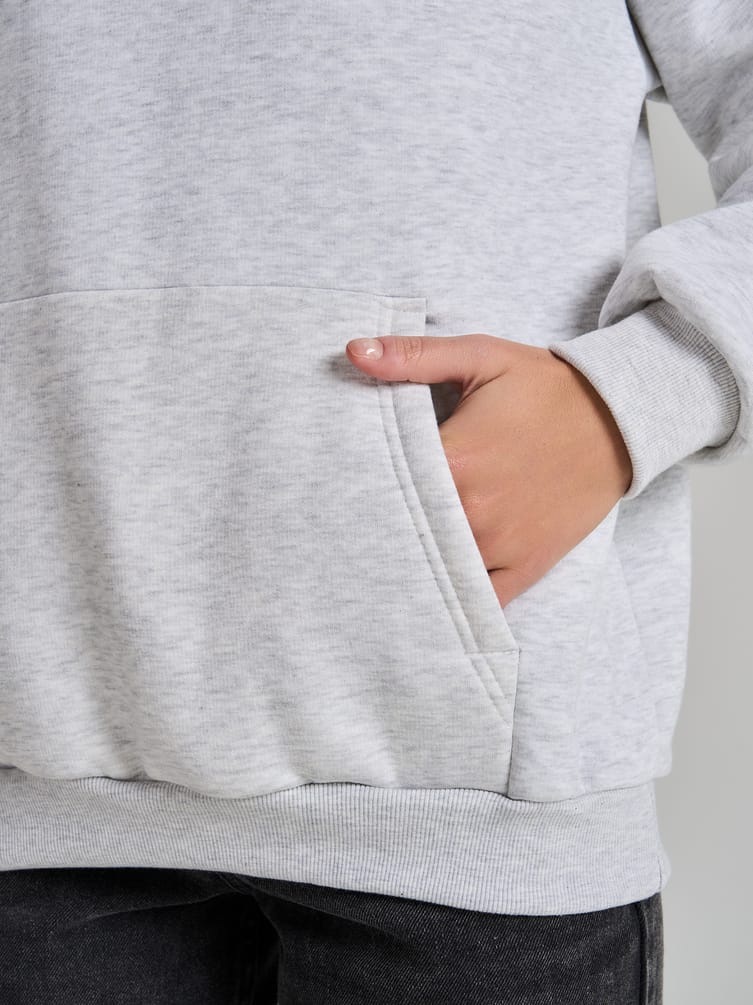 Утепленное худи оверсайз с начесом