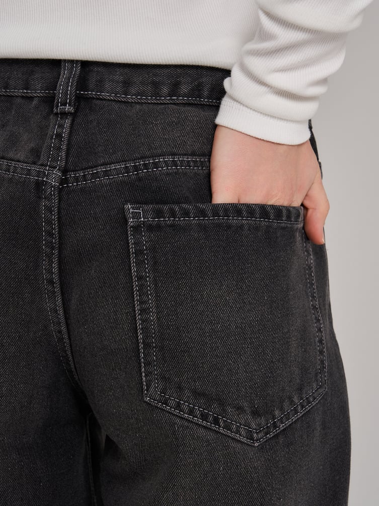 Джинсы бойфренды широкие