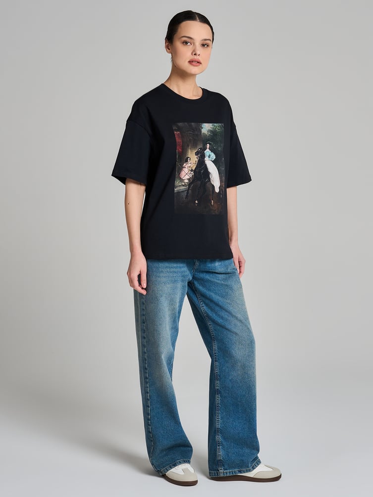 Футболка с принтом картин Третьяковской галереи