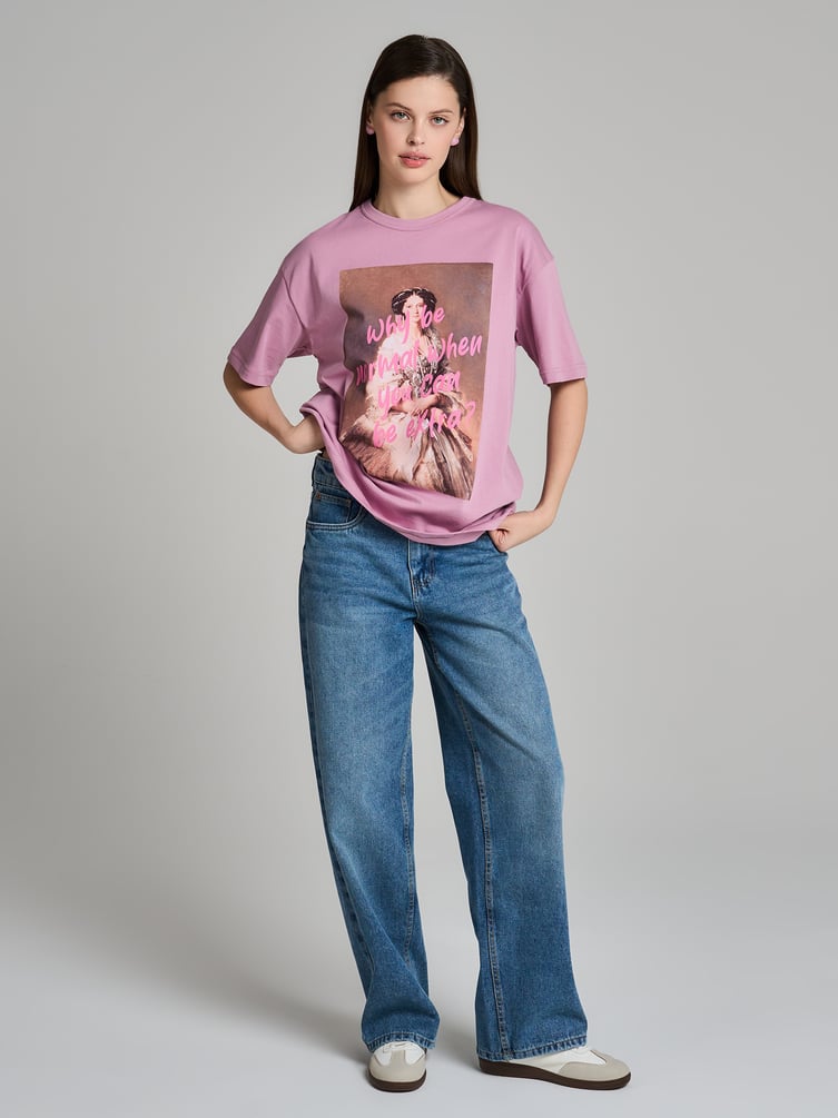 Футболка хлопковая с принтом