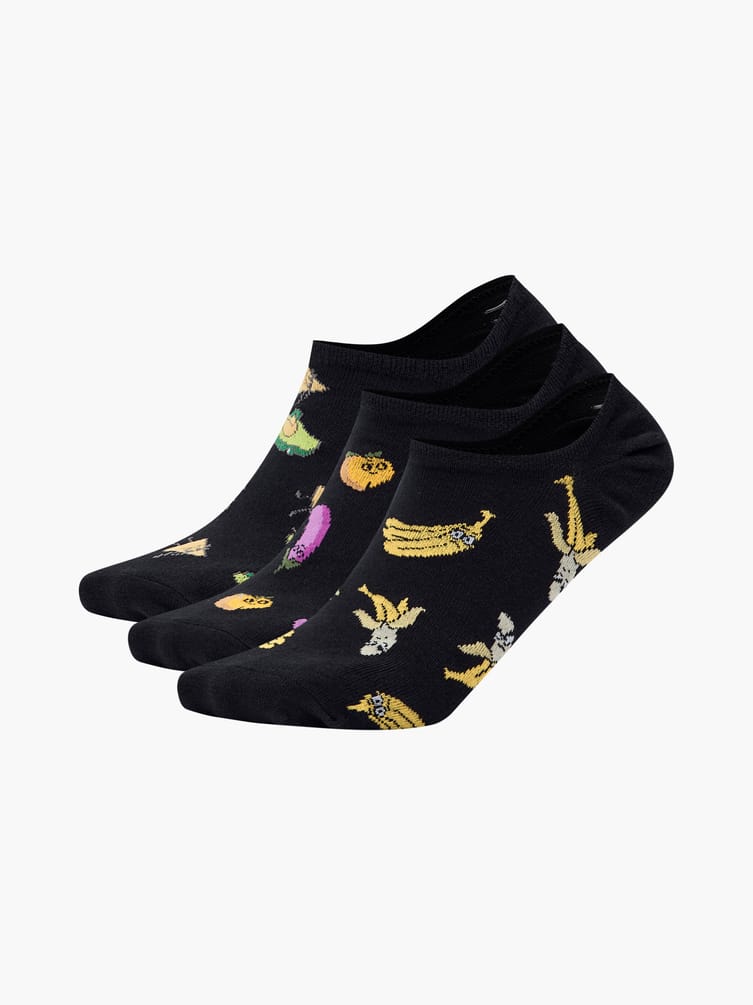 Следки - 3 пары с принтом