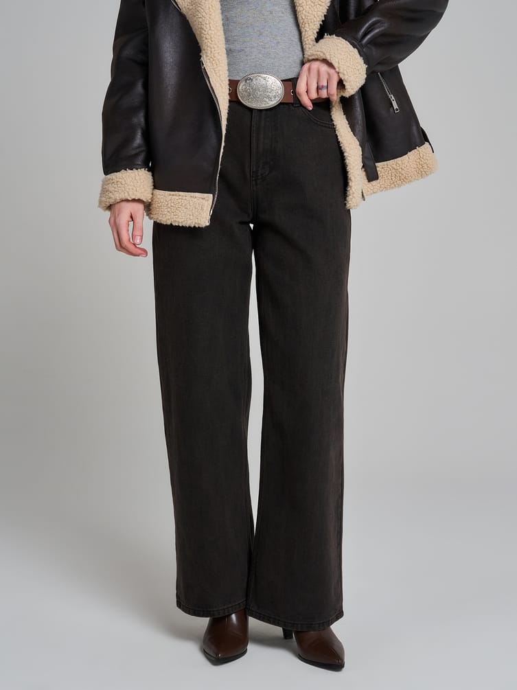 Джинсы Baggy с винтажной стиркой