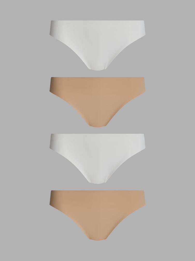 Трусы-стринги - 4 шт. бесшовные