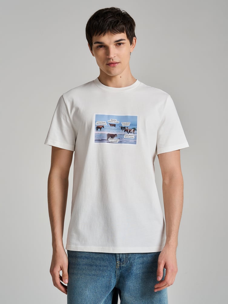 Футболка со смешным принтом