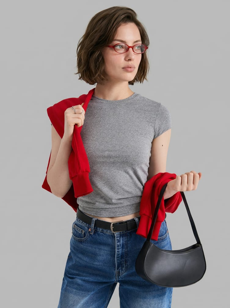 Футболка приталенная с коротким рукавом