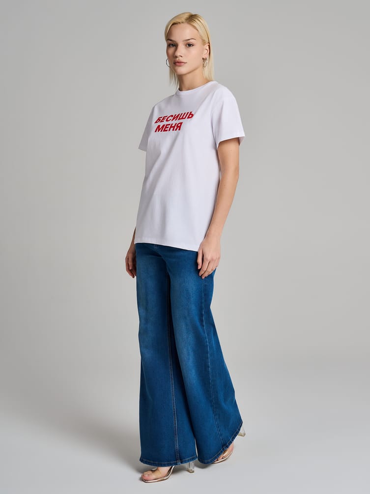 Футболка оверсайз с надписью