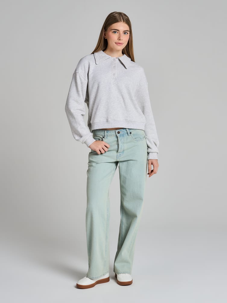 Толстовка поло оверсайз