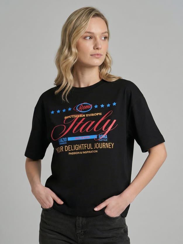 Футболка оверсайз с надписью