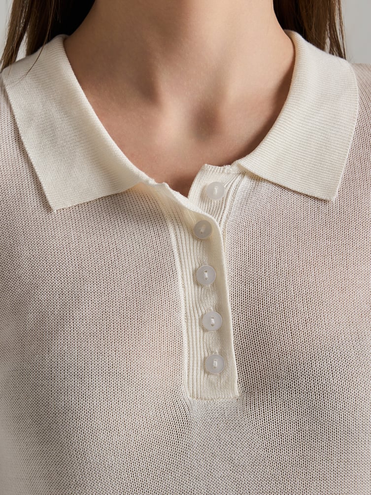 Джемпер трикотажный с коротким рукавом