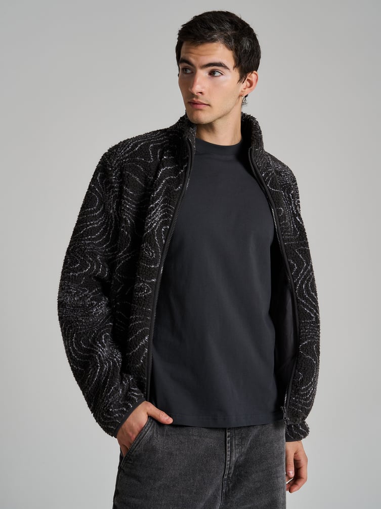 Футболка из хлопка с принтом на спине