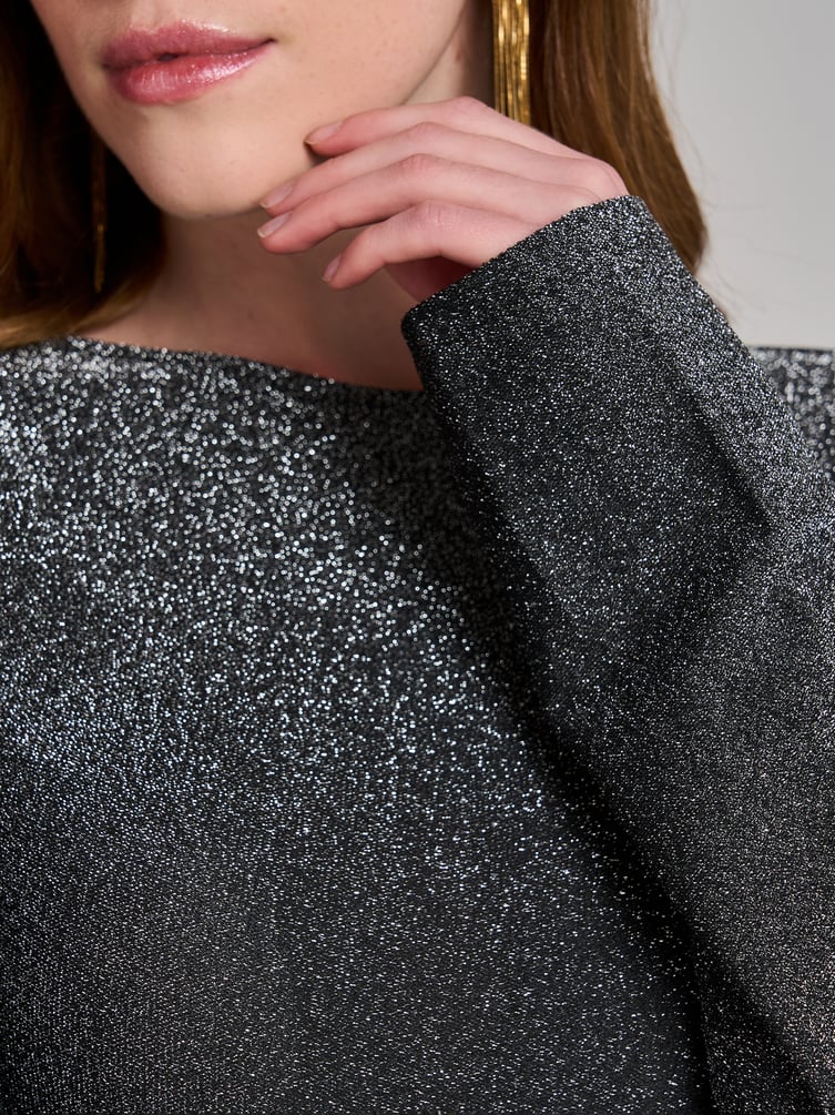 Мини платье вечернее с люрексом