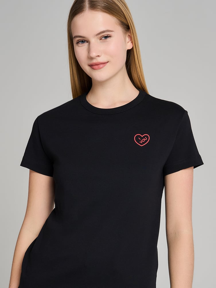 Хлопковая футболка с принтом