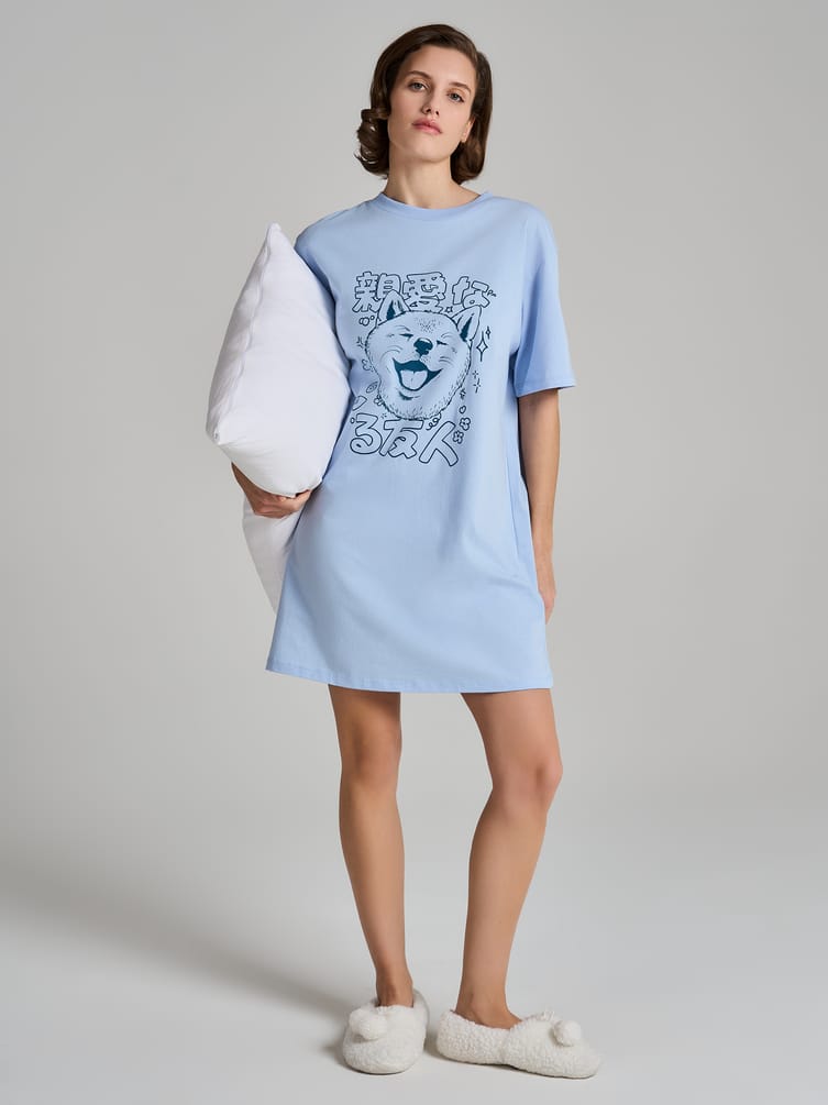 Ночная сорочка с принтом