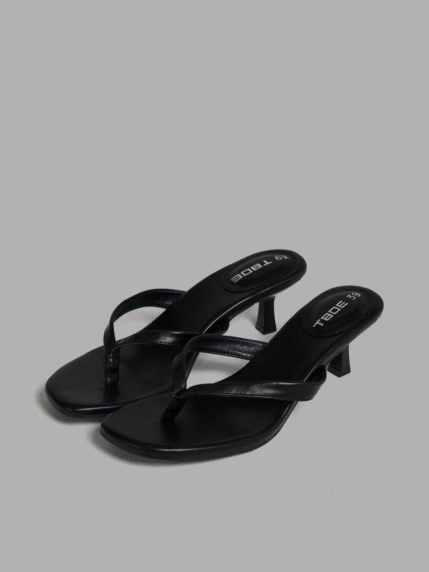 Сабо на тонком каблуке