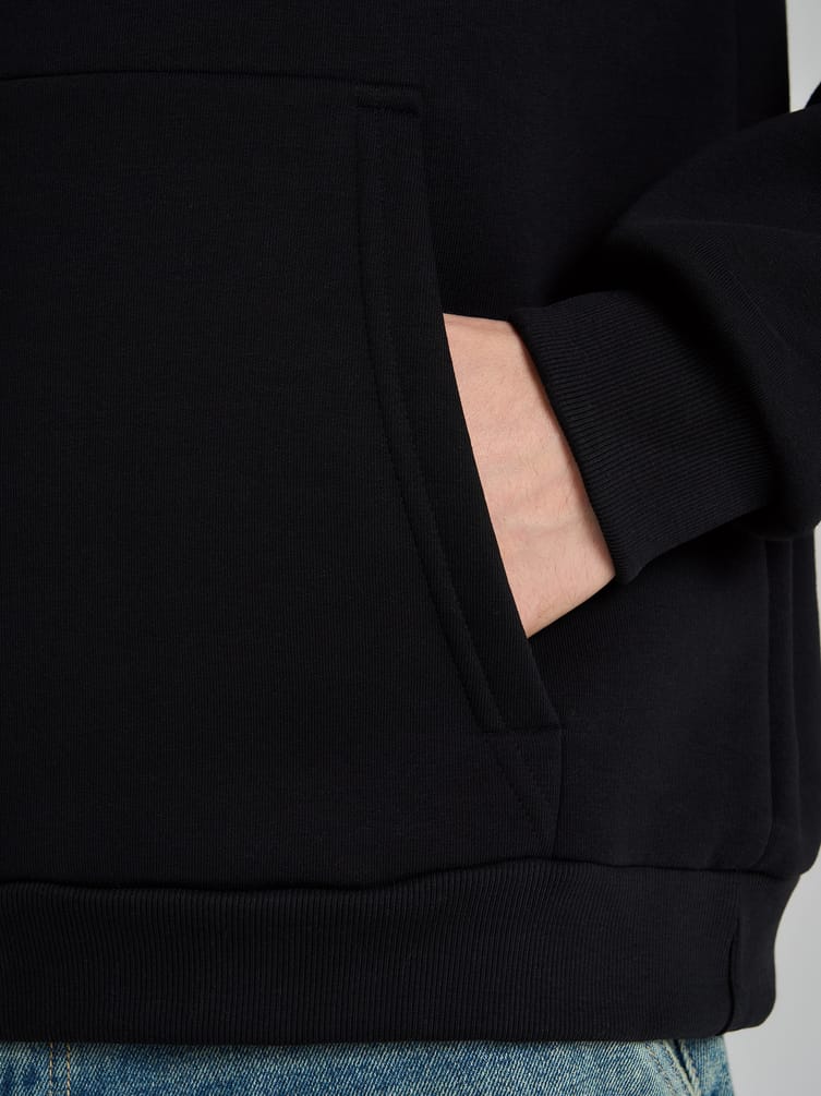 Худи оверсайз с капюшоном тёплое с начёсом