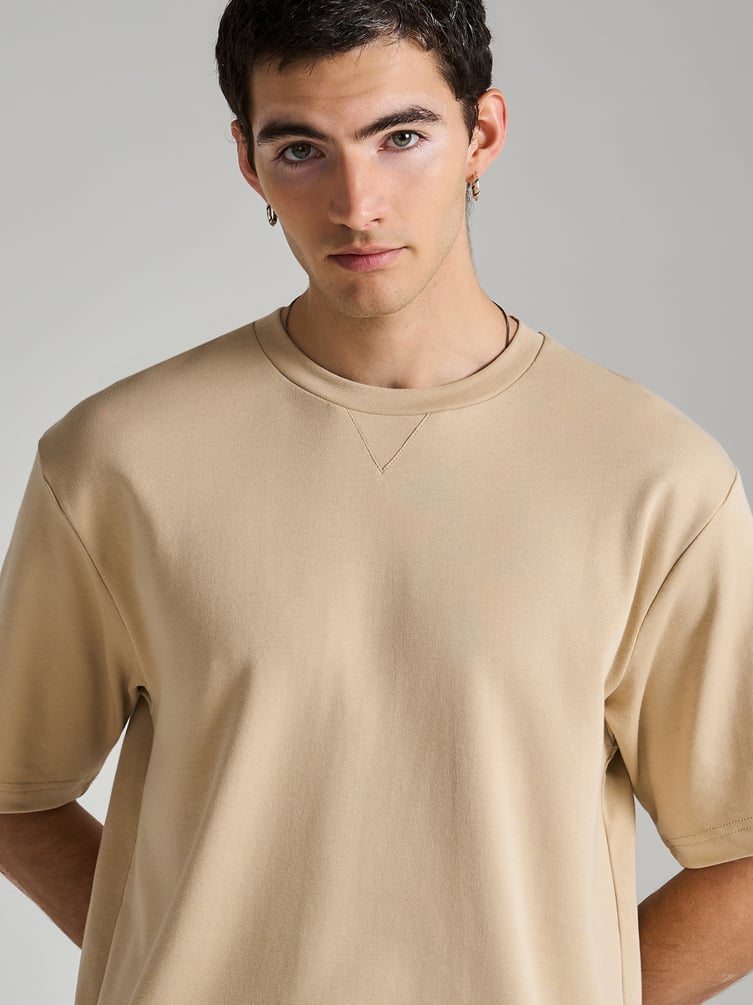 Футболка плотная однотонная