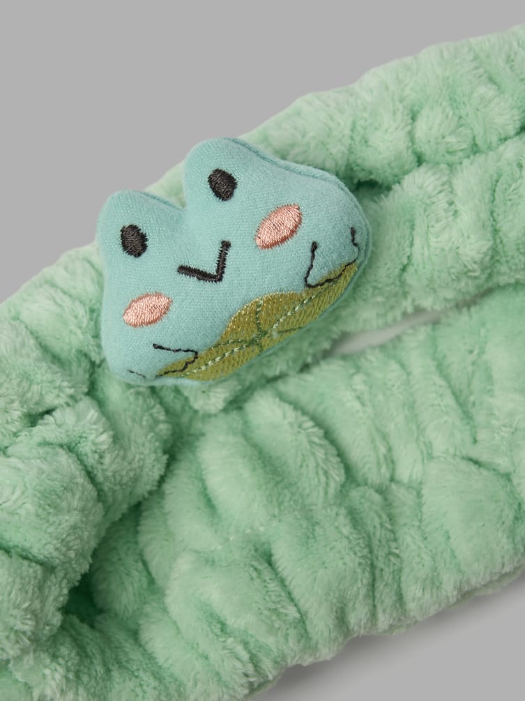 Набор повязка для волос и браслеты для умывания